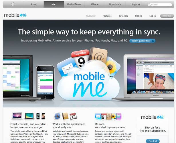 22 Website Designs Inspired by Apple.com mobileme