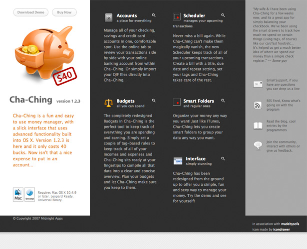 22 Website Designs Inspired by Apple.com chaching