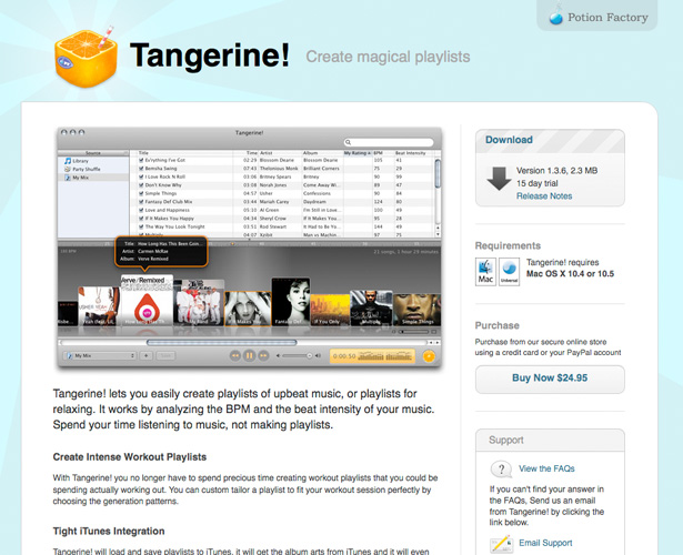 22 Website Designs Inspired by Apple.com tangerine