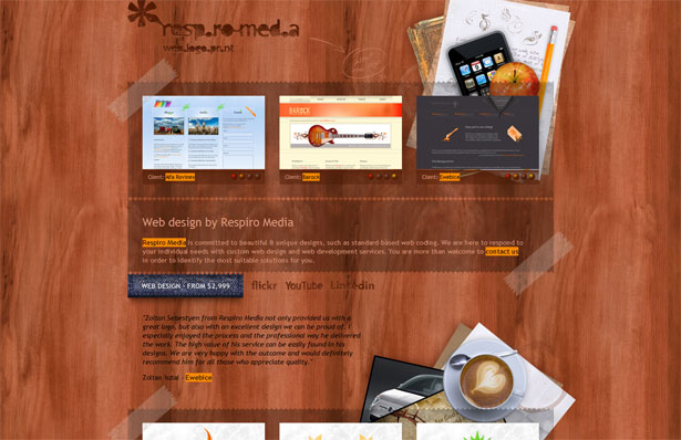 30 Desktop and Office Themed Website Designs respiro media website logo and print design agency custom design services and visual identity development 1232739820230