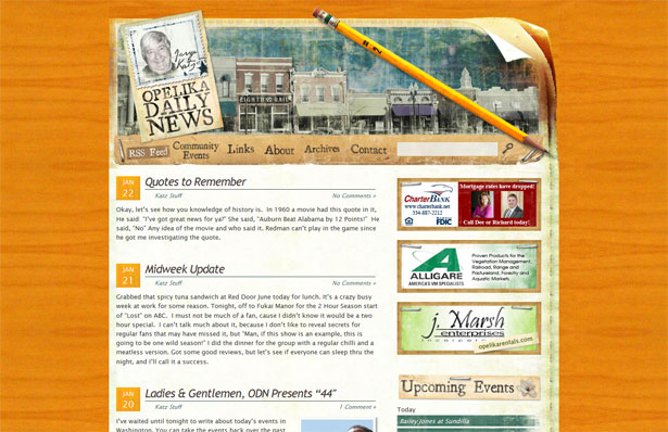 30 Desktop and Office Themed Website Designs opelika daily news 1232740260038