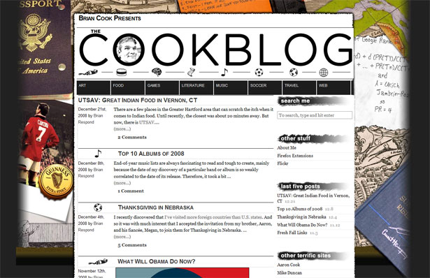 30 Desktop and Office Themed Website Designs the cookblog