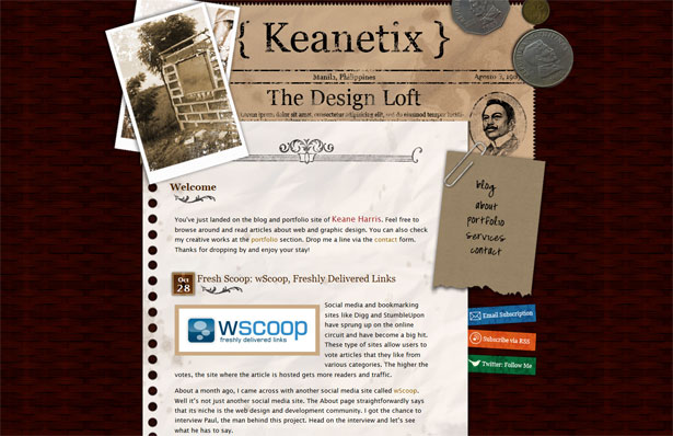 30 Desktop and Office Themed Website Designs