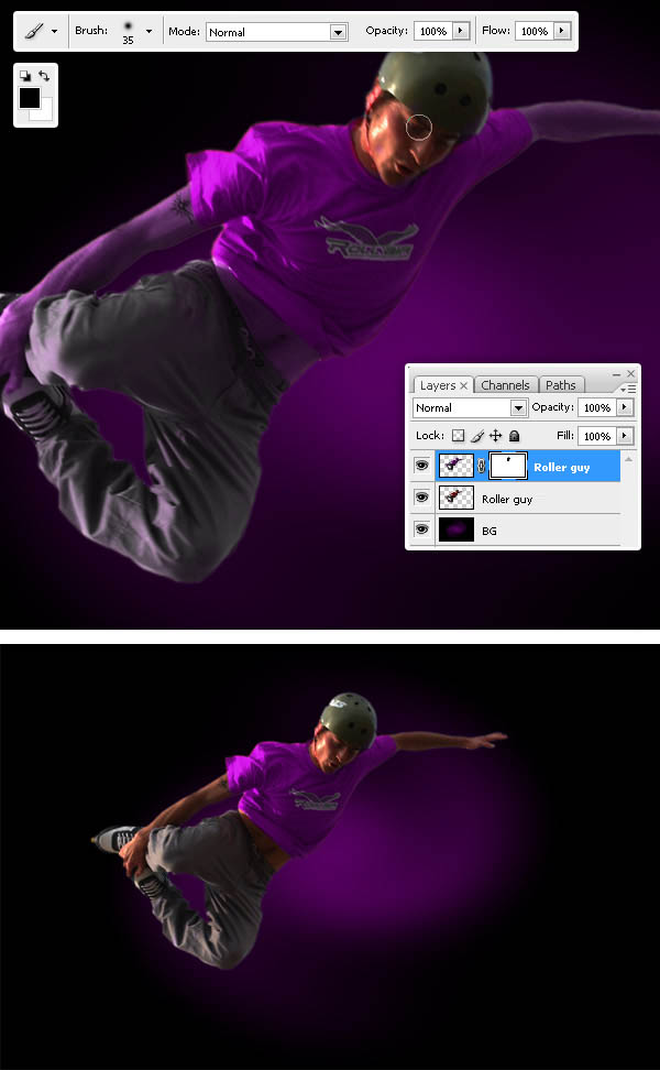 Create A Glowing Extreme Wallpaper in Photoshop roller 7