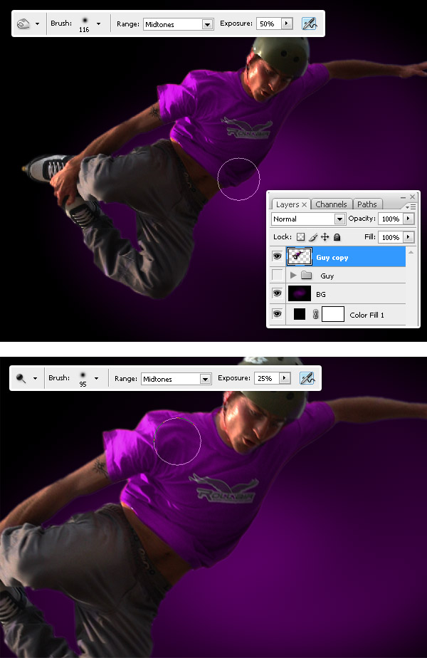 Create A Glowing Extreme Wallpaper in Photoshop roller 8