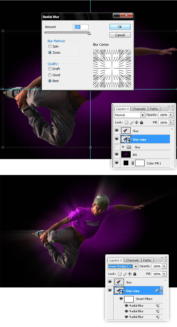 Create A Glowing Extreme Wallpaper in Photoshop roller 9