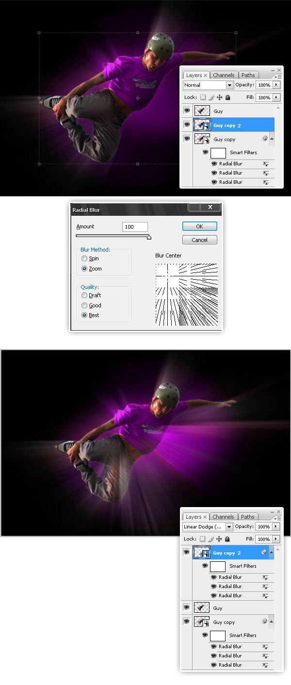Create A Glowing Extreme Wallpaper in Photoshop roller 10