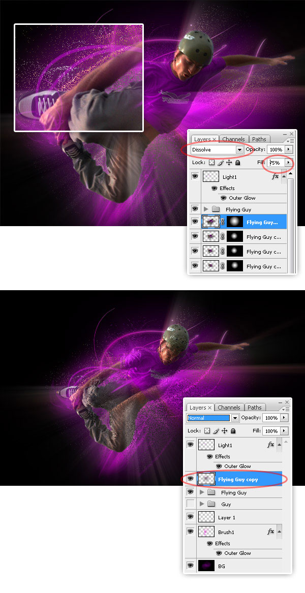 Create A Glowing Extreme Wallpaper in Photoshop roller 17