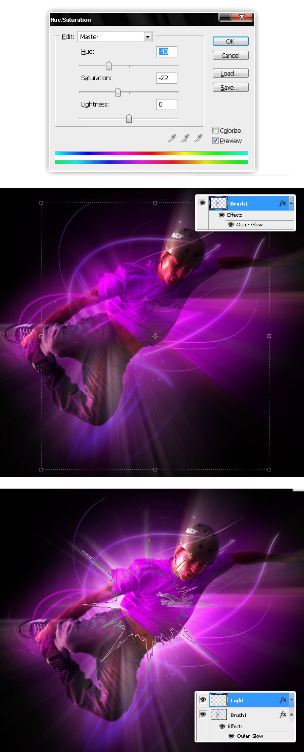 Create A Glowing Extreme Wallpaper in Photoshop roller 19