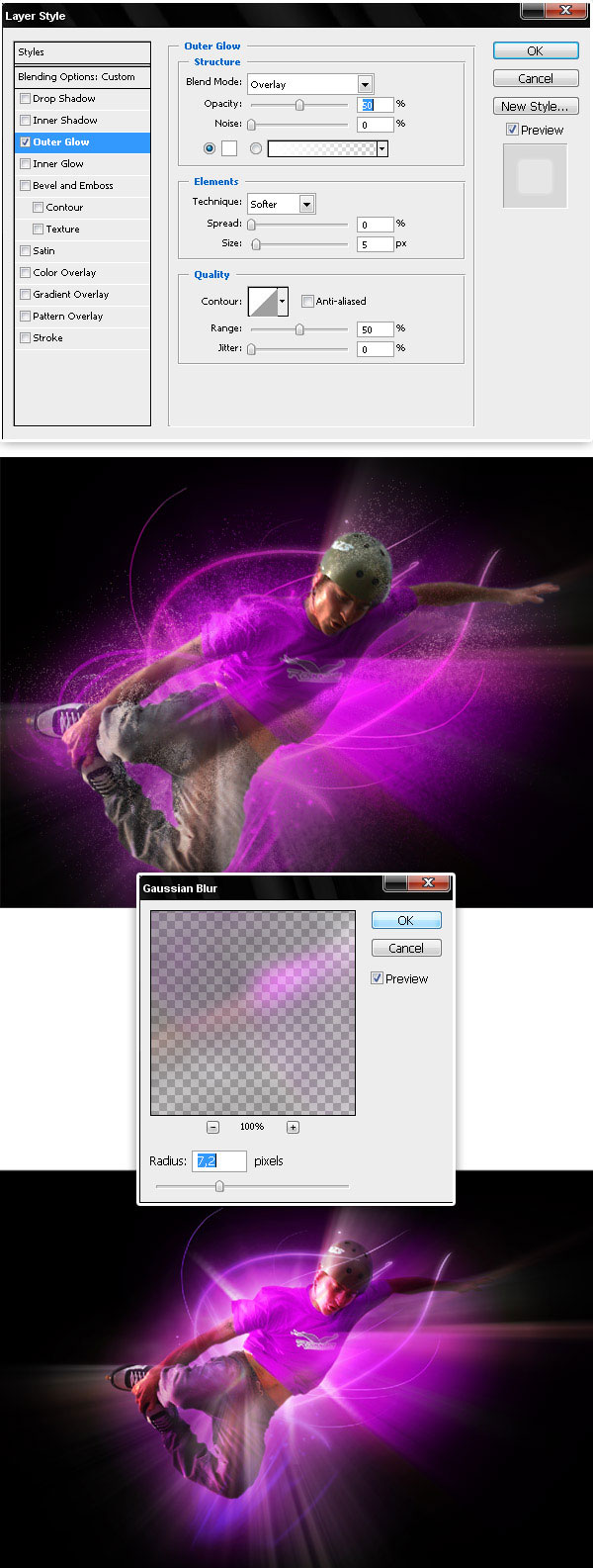 Create A Glowing Extreme Wallpaper in Photoshop roller 20