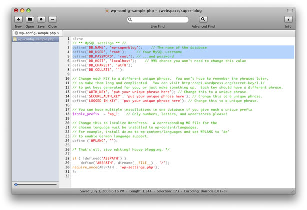 Quick and Easy WordPress Development on a Mac with MAMP picture 3