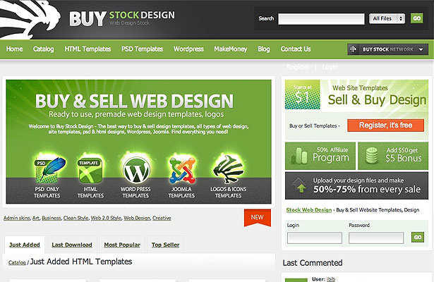 10 Places to Sell Templates bsd