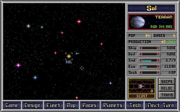 Video Game Design Between 1990-2008 Master of Orion 1993
