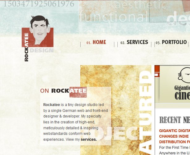 10 Characteristics of Excellent Portfolio Sites rockatee 2