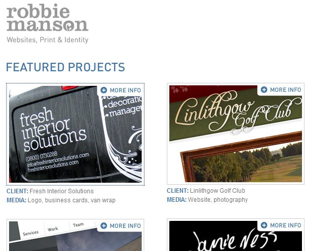 10 Characteristics of Excellent Portfolio Sites manson