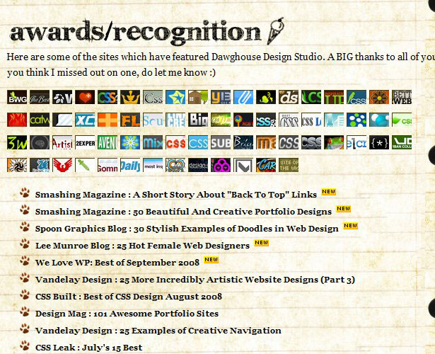 10 Characteristics of Excellent Portfolio Sites dawg