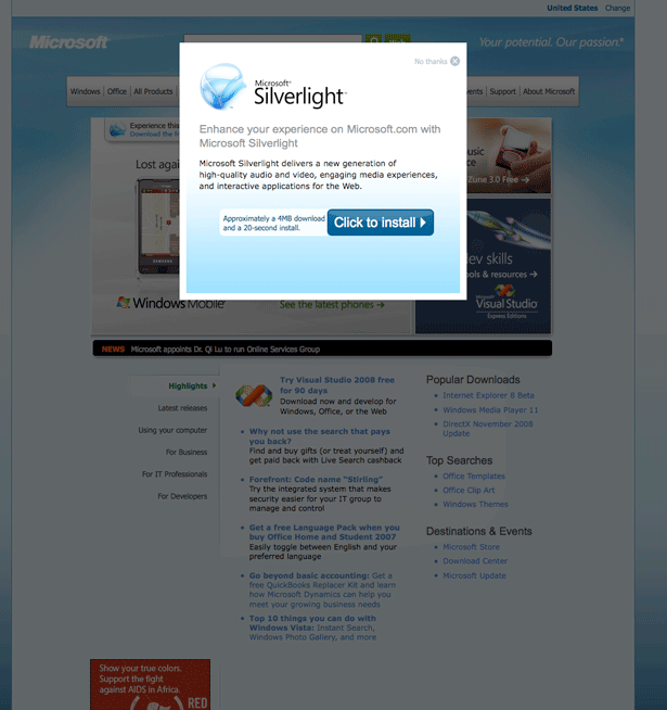 Pass or fail: The top 30 technology company homepages top thirty picture 23