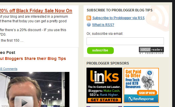 13 Characteristics of Outstanding Blog Design problogger 1