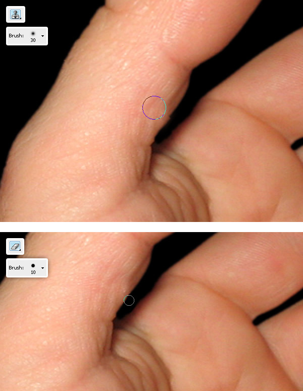 Peeling a Hand in Photoshop hand 3