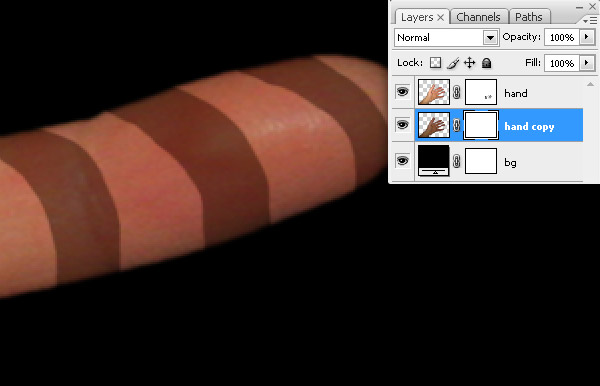 Peeling a Hand in Photoshop hand 9