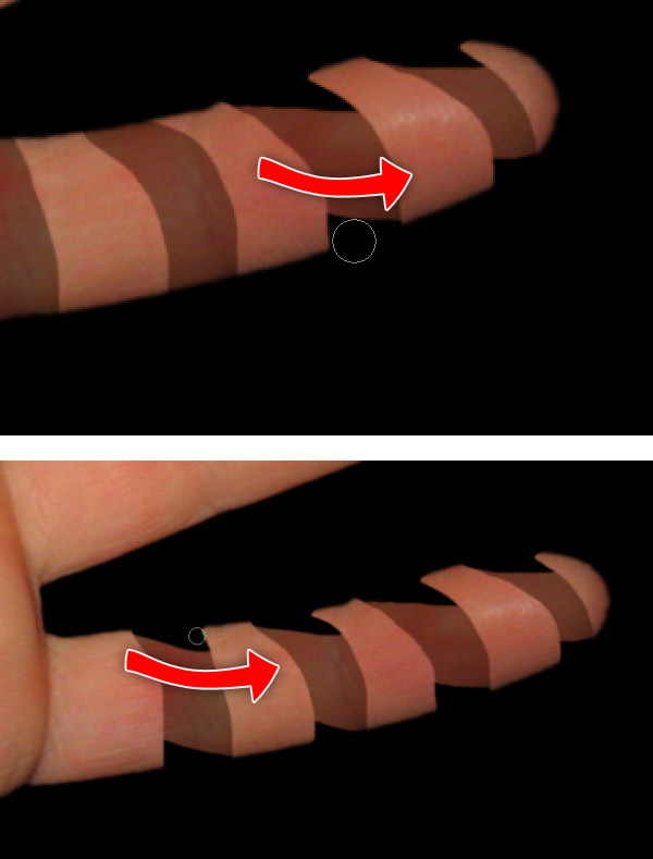 Peeling a Hand in Photoshop hand 11