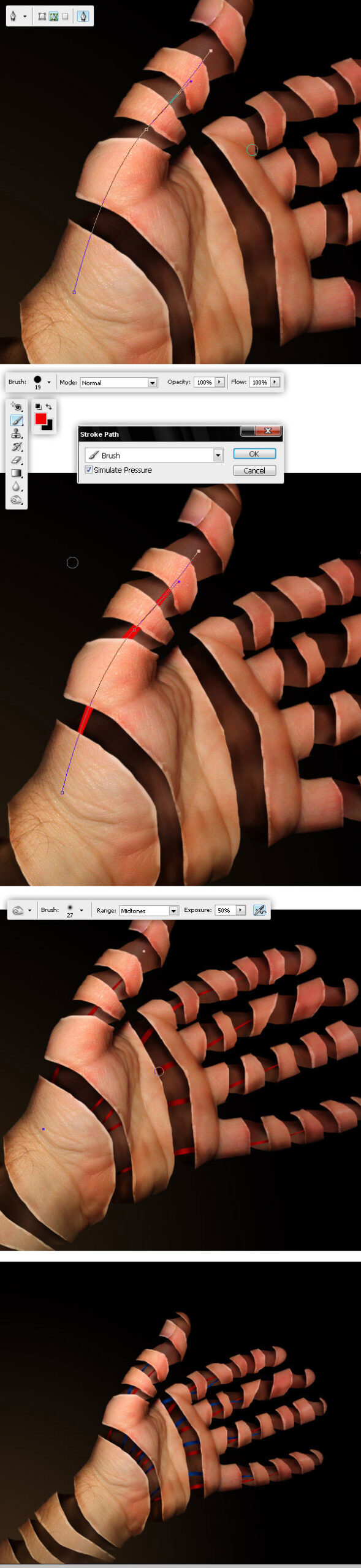 Peeling a Hand in Photoshop hand 18 scaled