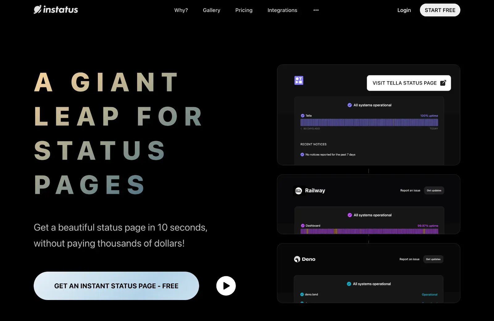 Exciting New Tools for Designers, June 2023 Instatus