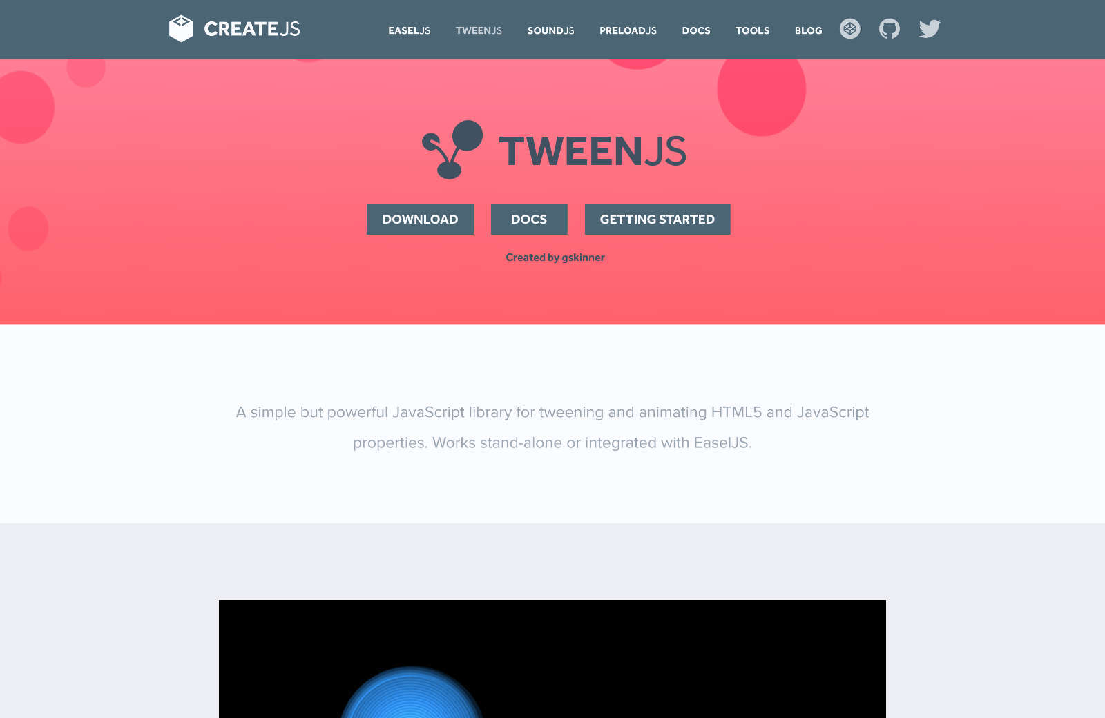 13 JavaScript Animation Libraries for Designers Tween.js