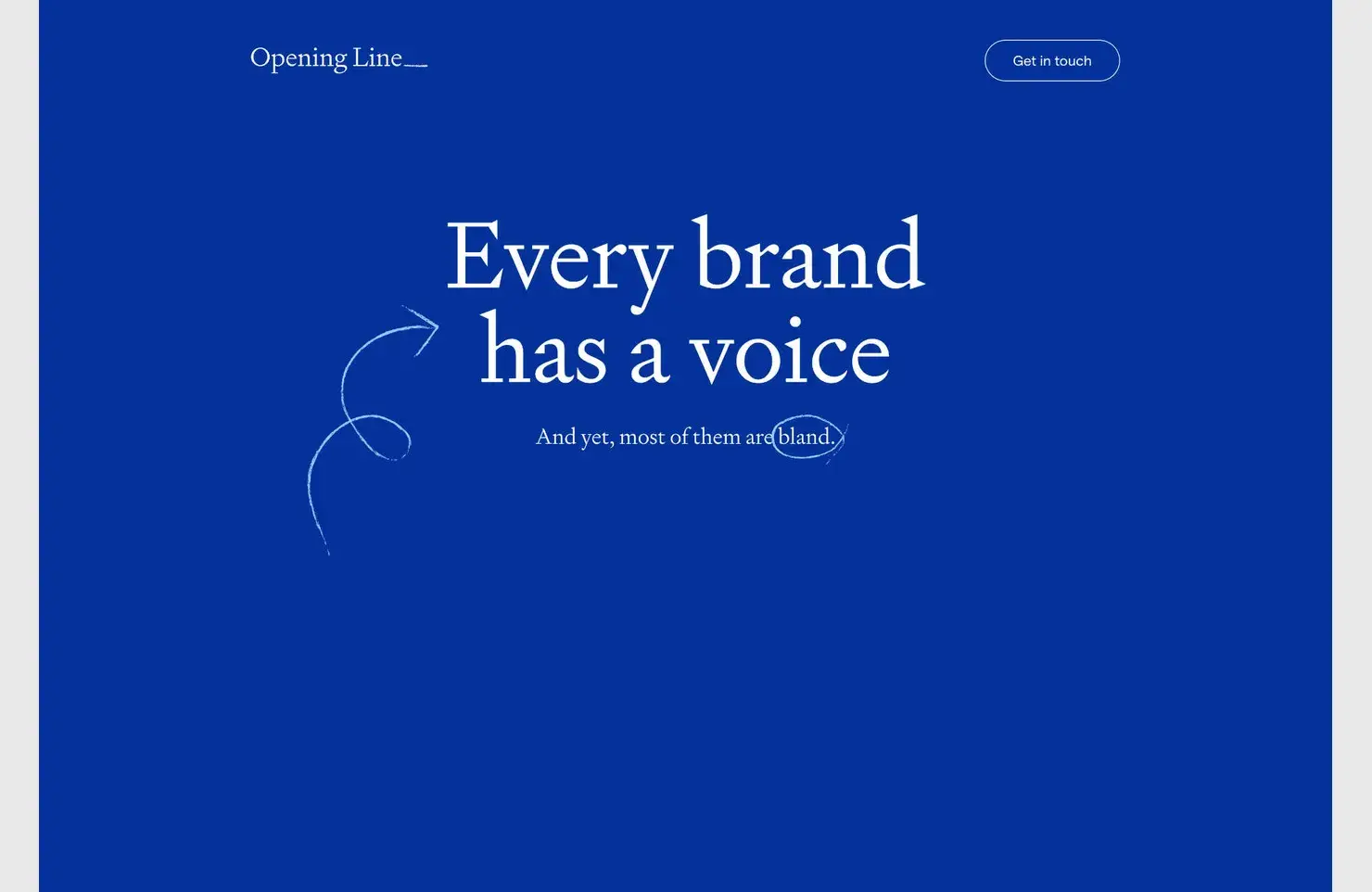 40 Best New Websites, 2023 13 openingline