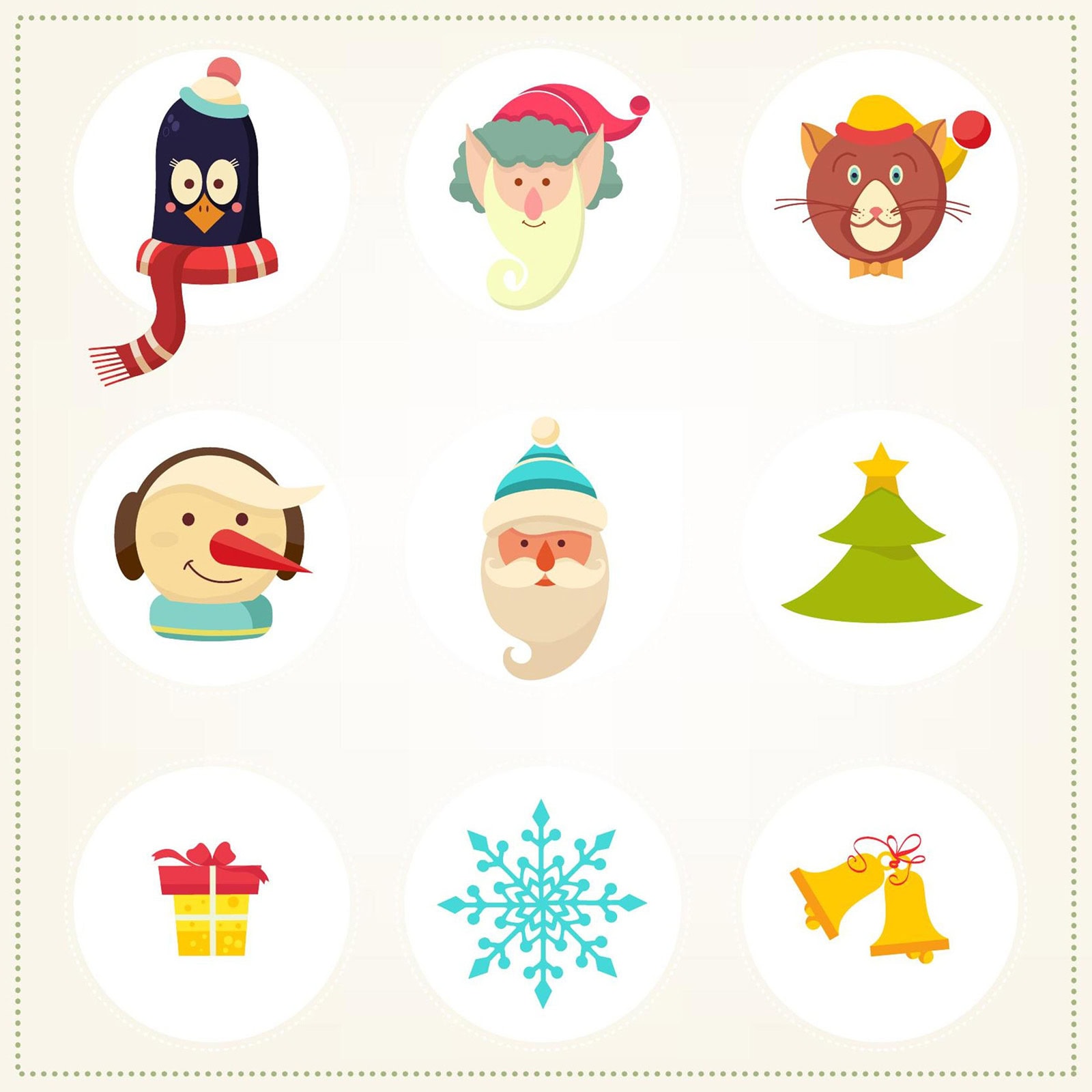30 Free Xmas Graphics characters 01