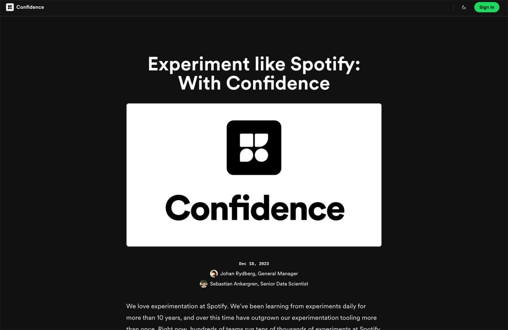 Exciting New Tools for Designers, January 2024 spotifyconfidence