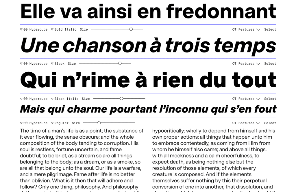 15 Best New Fonts, January 2024 03 hypercube