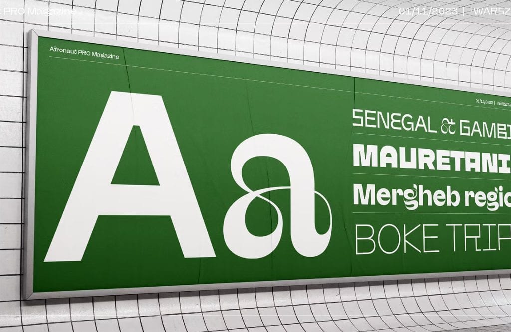 15 Best New Fonts, January 2024 07 afronaut