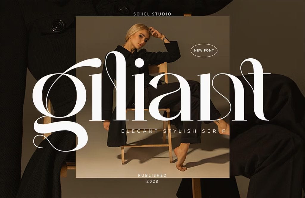 15 Best New Fonts, January 2024 09 giliant