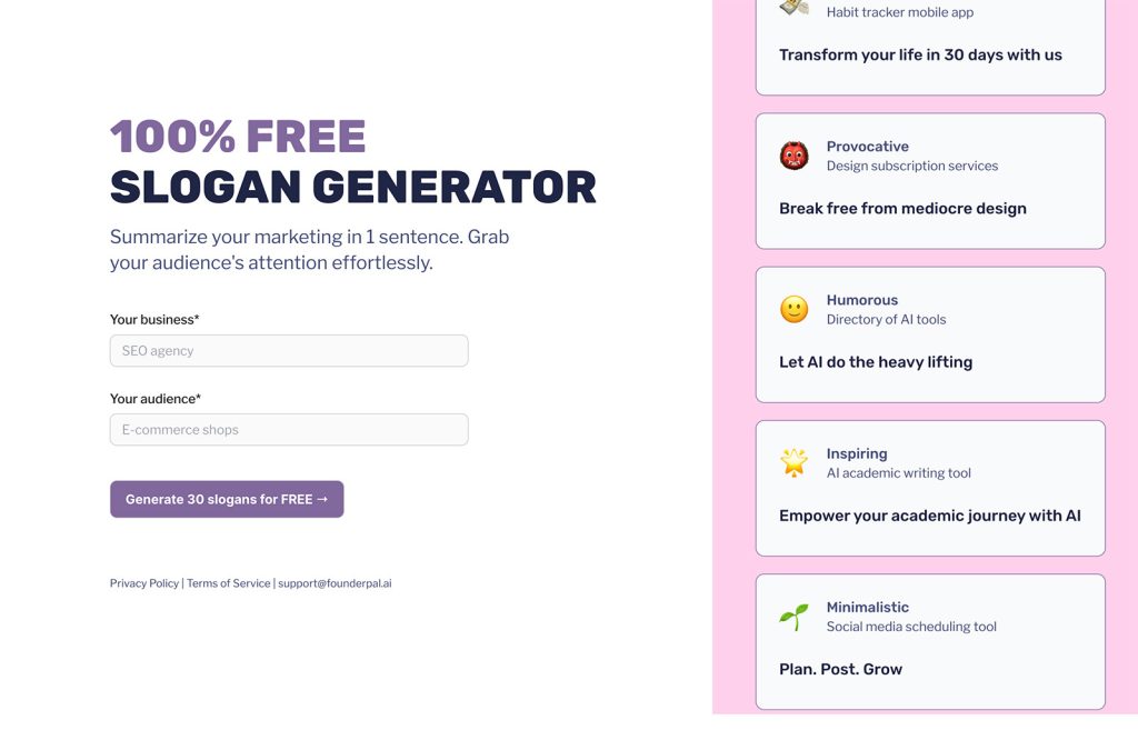 Exciting New Tools for Designers, March 2024 06 slogangenerator