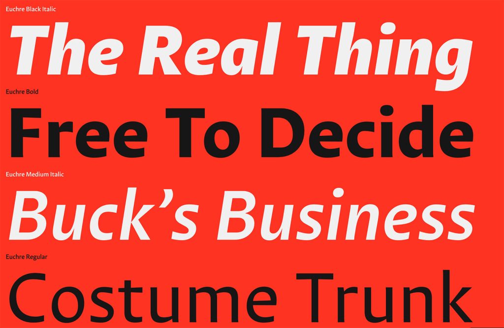 15 Best New Fonts, April 2024 01 euchre