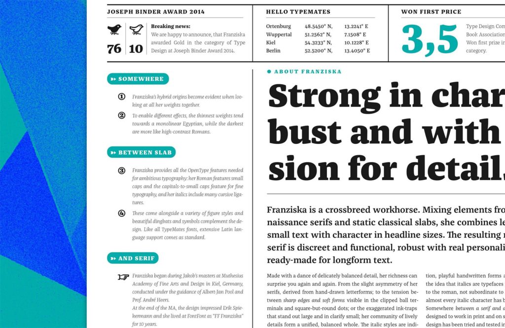 15 Best New Fonts, April 2024 02 franziska