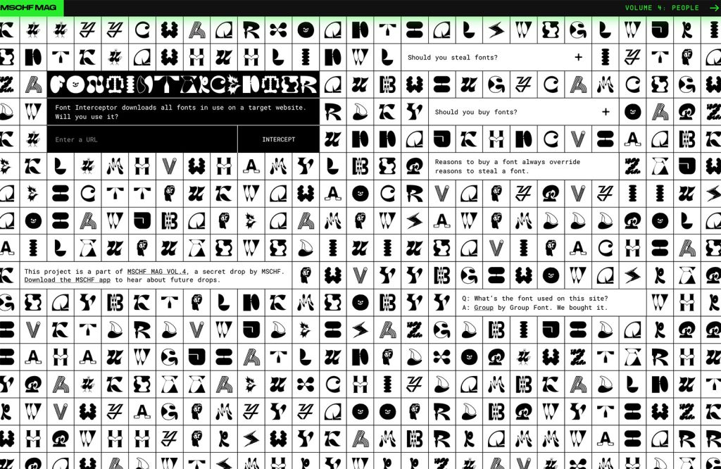 Exciting New Tools for Designers, June 2024 07 fontinterceptor