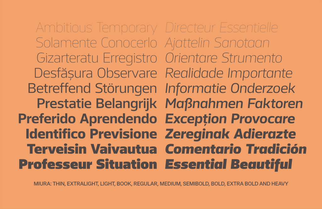 15 Best New Fonts, June 2024 08 miura