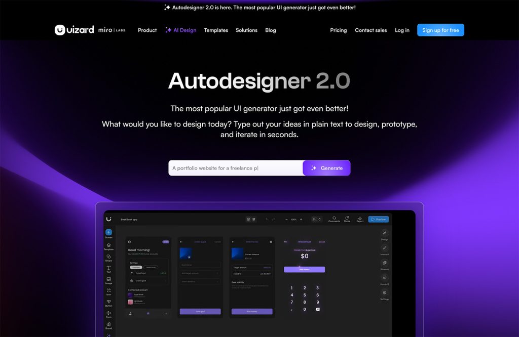 Exciting New Tools for Designers, July 2024 10 uizard