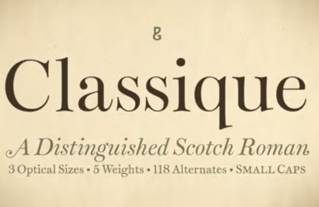 15 Best New Fonts, July 2024 14 classique
