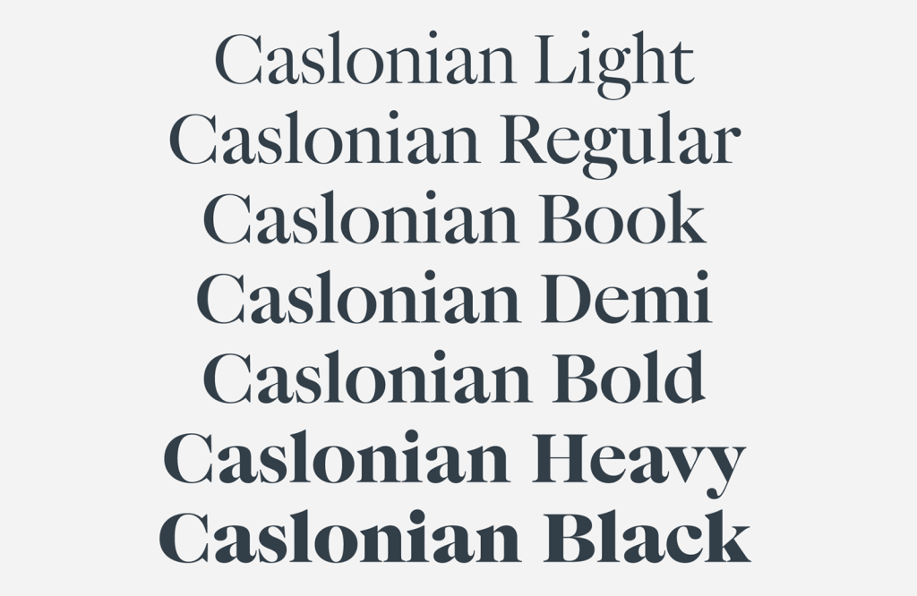 15 Best New Fonts, September 2024 04 caslonian