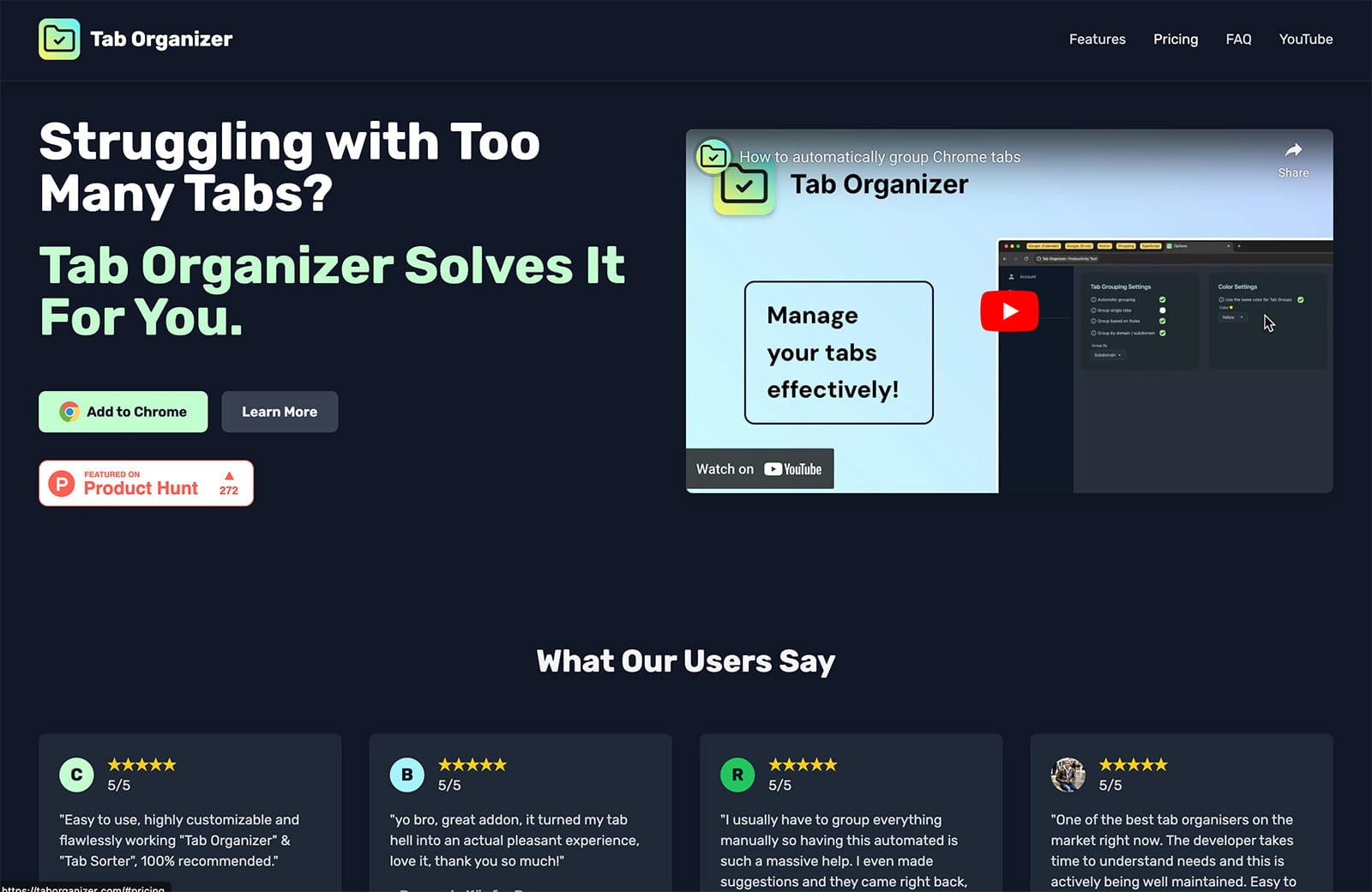 Exciting New Tools for Designers, October 2024 This Chrome extension groups tabs by domain, subdomain, or custom rules, to to help minimize browser clutter.