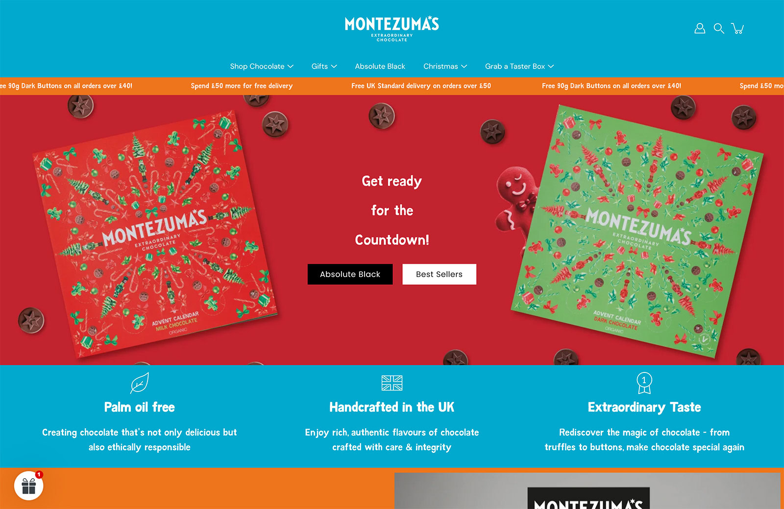 Luxury chocolate brand Montezuma’s has updated its website to improve the user experience.
