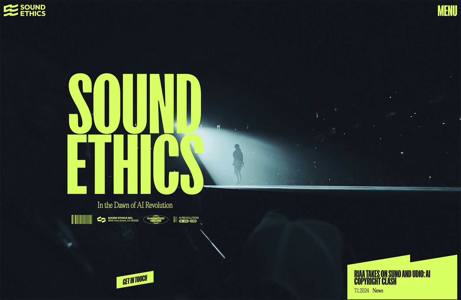 Sound Ethics advocates for artists’ rights and new standards for ethical AI.