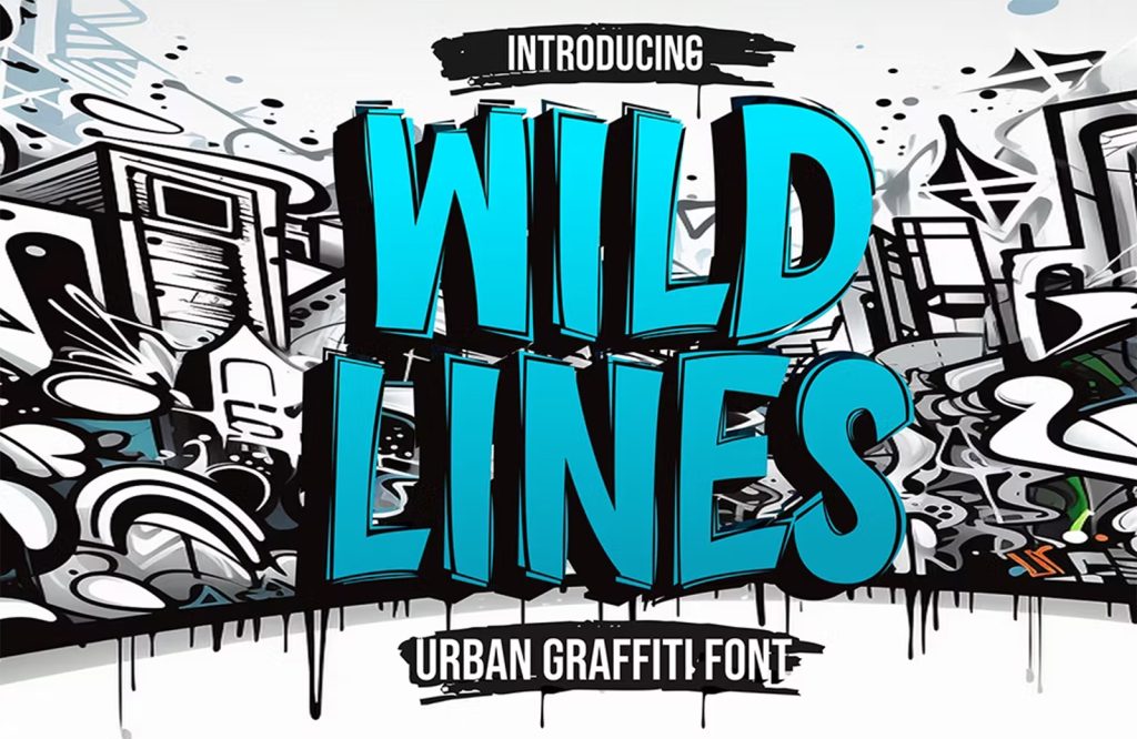 15 Best New Fonts, November 2024 09 wildlines