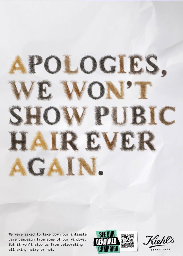 Kiehl's Unveils "Pubic Display Type": The Font We Never Knew We Needed, but Apparently Do zsdx