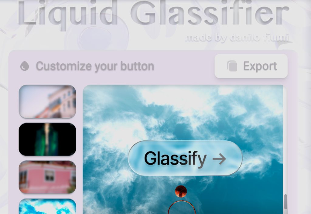 Exciting New Tools for Designers, July 2025 liquid glassifier