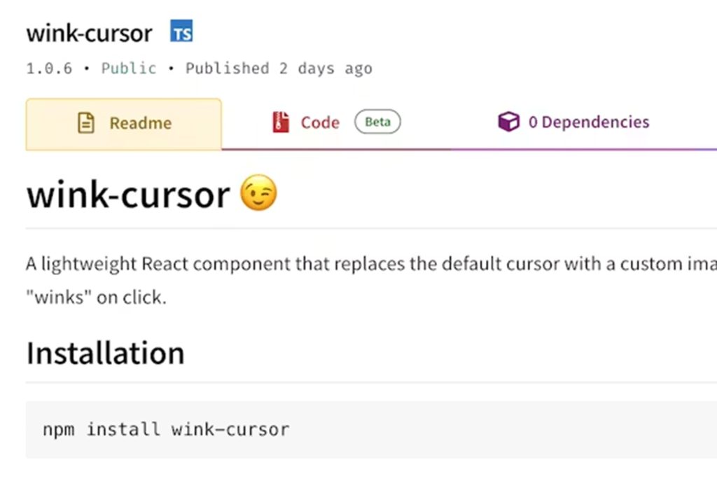 Exciting New Tools for Designers, January 2026 wink cursor
