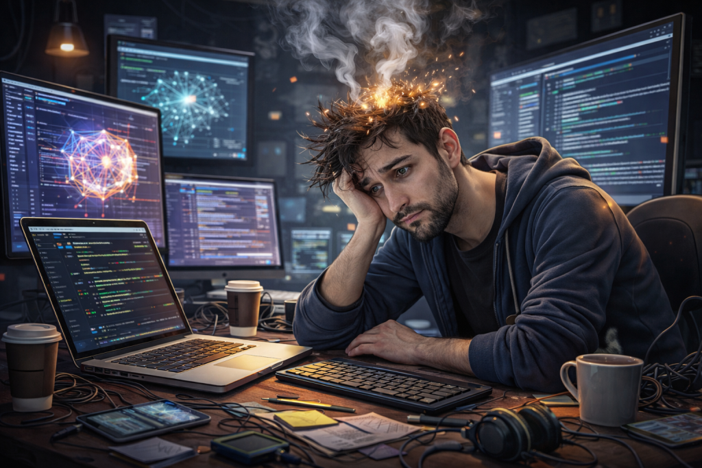 The “100x Developer” Paradox: Is AI “Brain Fry” Killing the Craft?